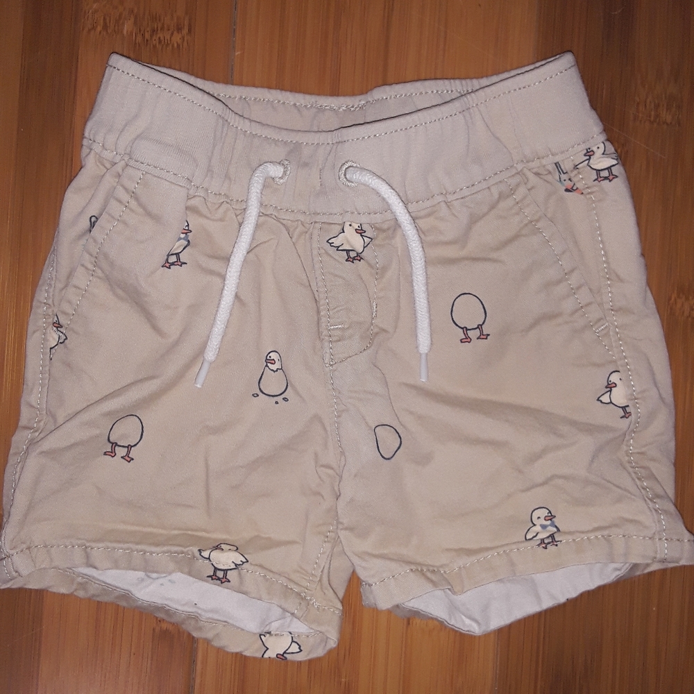 Tan Easter Shorts Egg Chicks Shorts Easter Bunny